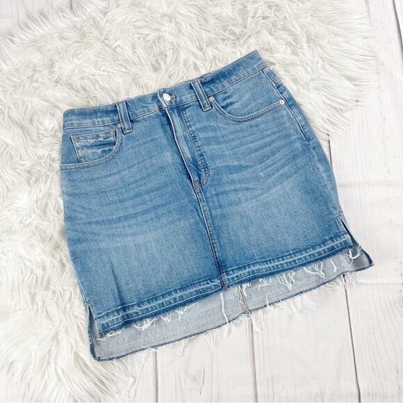 Madewell Women's Step Hem Mini‎ Jean Skirt Size 28 - Picture 2 of 4